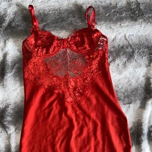 Red lace dress only worn once size small